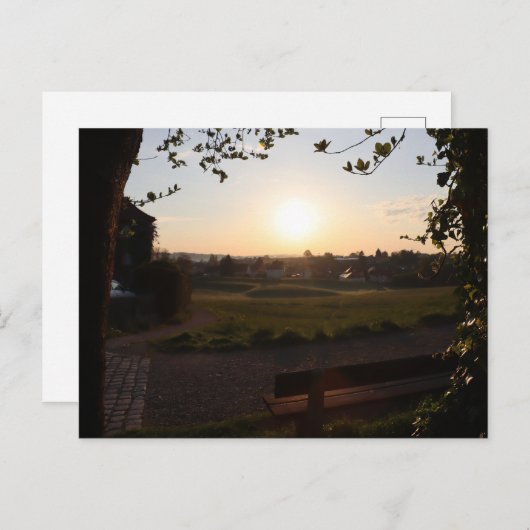 BLICK DURCH HAAGER STEINBOGER LITTLE STONEHENGE POSTKARTE (Vorne/Hinten)