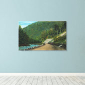 Blick entlang des kalten Flusses östliche Steigung Leinwanddruck (Insitu (Holzboden))