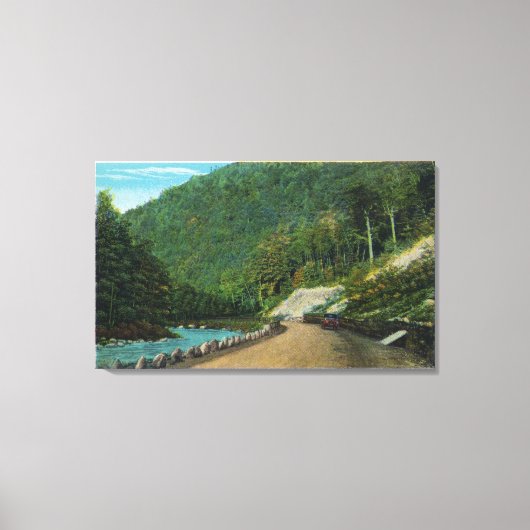 Blick entlang des kalten Flusses östliche Steigung Leinwanddruck (Vorderseite)