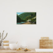 Blick entlang des kalten Flusses östliche Steigung Poster (Küche)