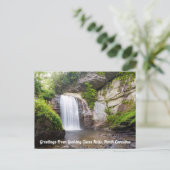 Blick Glass Falls Postcard Postkarte (Stehend Vorderseite)