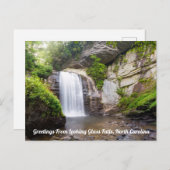 Blick Glass Falls Postcard Postkarte (Vorne/Hinten)
