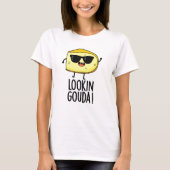Blick Gouda Funny Cheese Pub T-Shirt (Vorderseite)