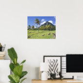Blick Gros Piton auf dem historischen Weg in Poster (Heimbüro)