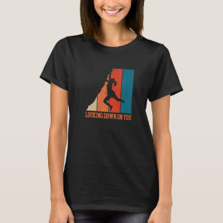 Blick hinunter auf den Boulderklettersteig T-Shirt