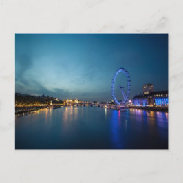 Blick hinunter auf die Themse Postkarte