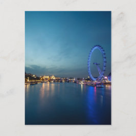 Blick hinunter auf die Themse Postkarte