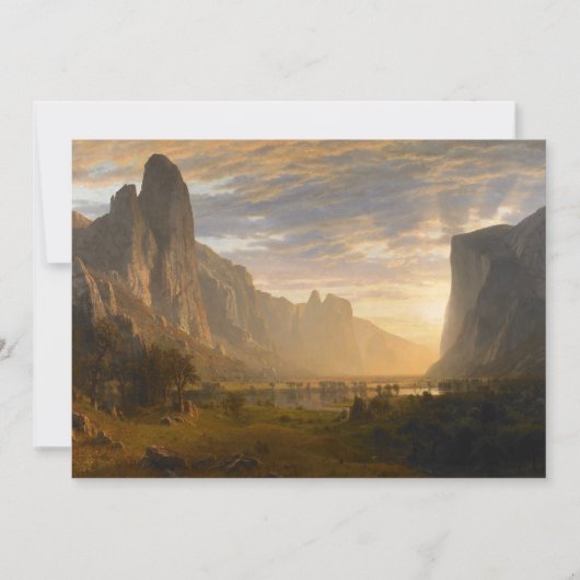 Blick hinunter ins Yosemite-Tal | Albert Bierstadt (Vorderseite)