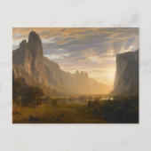 Blick hinunter ins Yosemite-Tal | Albert Bierstadt Postkarte (Vorderseite)