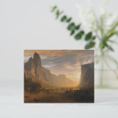 Blick hinunter ins Yosemite-Tal Postkarte (Stehend Vorderseite)