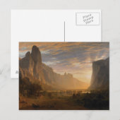 Blick hinunter ins Yosemite-Tal Postkarte (Vorne/Hinten)