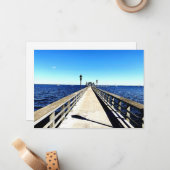 Blick hinunter mitteilungskarte (Vorderseite/Rückseite Beispiel)