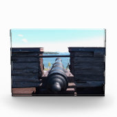 Blick hinunter zum Fass Fotoblock (Vorderseite)