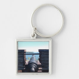 Blick hinunter zum Fass Schlüsselanhänger