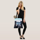 Blick hinunter zum Fass Tasche (Am Model)