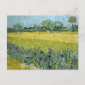 Blick in Arles mit Irisch von Vincent Van Gogh Postkarte (Vorderseite)