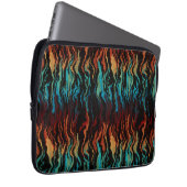 Blick in das abstrakte Feuer Laptopschutzhülle (Vorne Rechts)