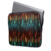 Blick in das abstrakte Feuer Laptopschutzhülle (Vorderseite Links)