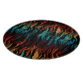 Blick in das abstrakte Feuer Schneidebrett (Ecke)