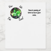 Blick in das Soul - Ultraschallweinversion Weinetikett (Einzelnes Label)