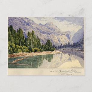 Blick in das Yo-Semite-Tal Kalifornien Postkarte