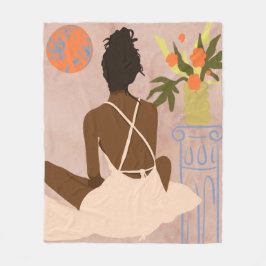 Blick in den Abgrund Fleecedecke