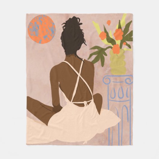 Blick in den Abgrund Fleecedecke (Vorderseite)