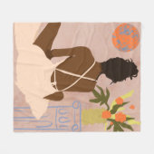 Blick in den Abgrund Fleecedecke (Vorderseite (Horizontal))