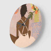 Blick in den Abgrund Große Wanduhr (Winkel)