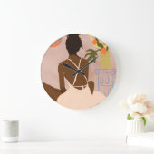 Blick in den Abgrund Große Wanduhr (Zuhause)