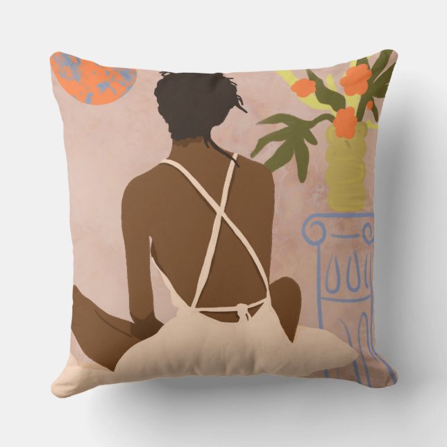 Blick in den Abgrund Kissen (Rückseite)