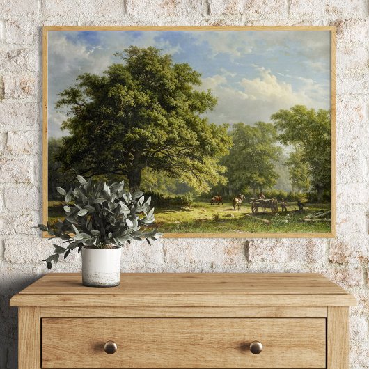 Blick in den Bentheim-Wald von George Andries Roth Poster