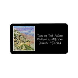 Blick in den Grand Canyon Adressaufkleber