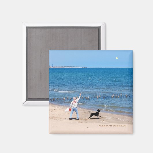 Blick in den Himmel Magnet (Vorderseite/Rückseite)