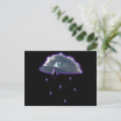 Blick in den Himmel mit Regentränen Postkarte (Stehend Vorderseite)