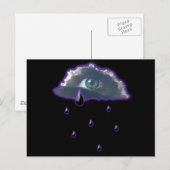 Blick in den Himmel mit Regentränen Postkarte (Vorne/Hinten)