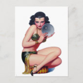 Blick in den Kristallball Postkarte (Vorderseite)