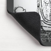 Blick in den Spiegel Mousepad (Ecke)