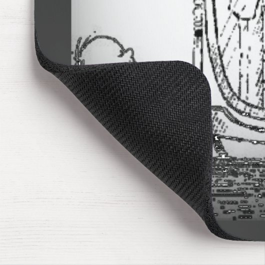 Blick in den Spiegel Mousepad (Ecke)