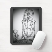 Blick in den Spiegel Mousepad (Mit Mouse)