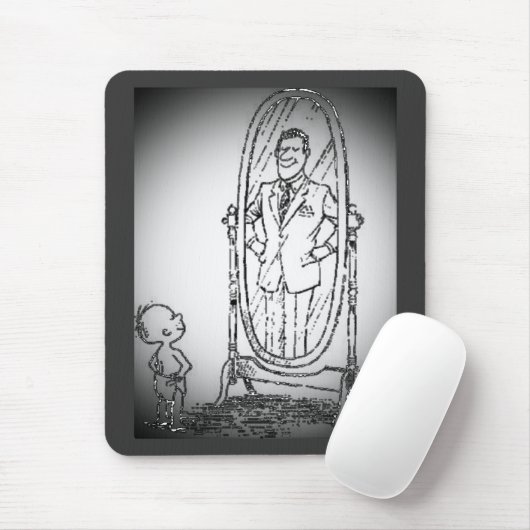 Blick in den Spiegel Mousepad (Mit Mouse)