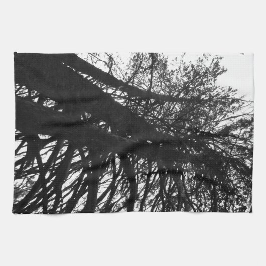 Blick in die Bäume Geschirrtuch (Horizontal)