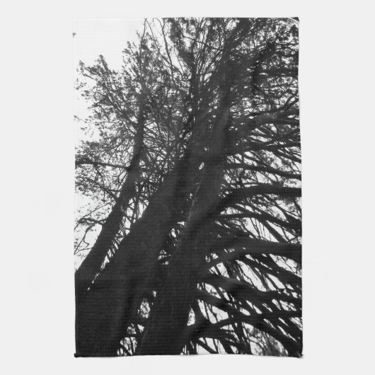 Blick in die Bäume Geschirrtuch (Vertikal)