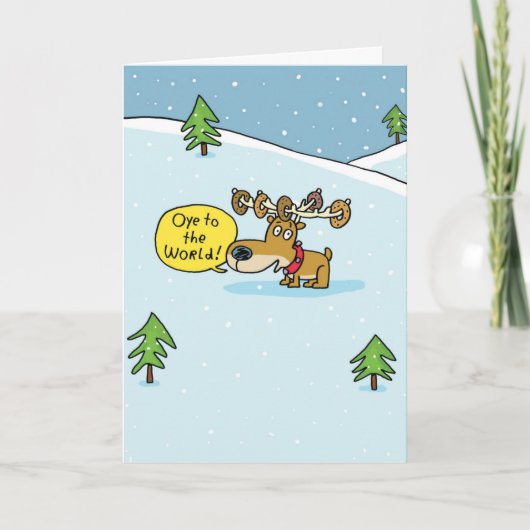 Blick in die Welt Hanukkah Karte (Vorderseite)