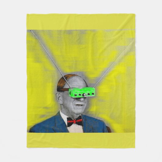 Blick in die Zukunft Fleecedecke (Vorderseite)