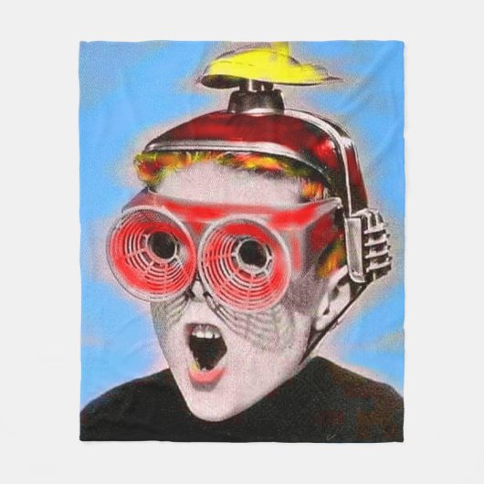 Blick in die Zukunft Fleecedecke (Vorderseite)