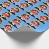 Blick in die Zukunft Geschenkpapier (Ecke)