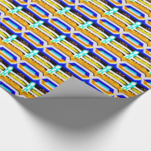 Blick in die Zukunft Geschenkpapier (Ecke)