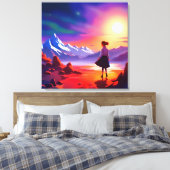 Blick in die Zukunft Leinwanddruck (Insitu (Schlafzimmer))