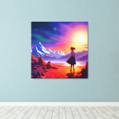 Blick in die Zukunft Leinwanddruck (Insitu (Holzboden))